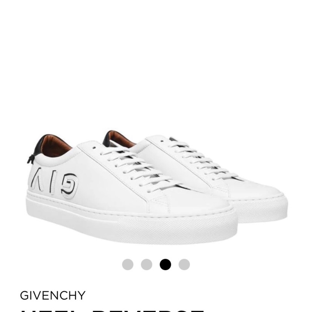 GIVENCY REVERSE LOGO SNEAKERS SOLD OUT LIKE NEW ORG. $650.00 Sz.42 9 1/2